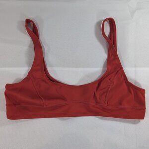Kendall + Kylie Red Bikini Top M Medium Swim Bathing Beach Suit Pool